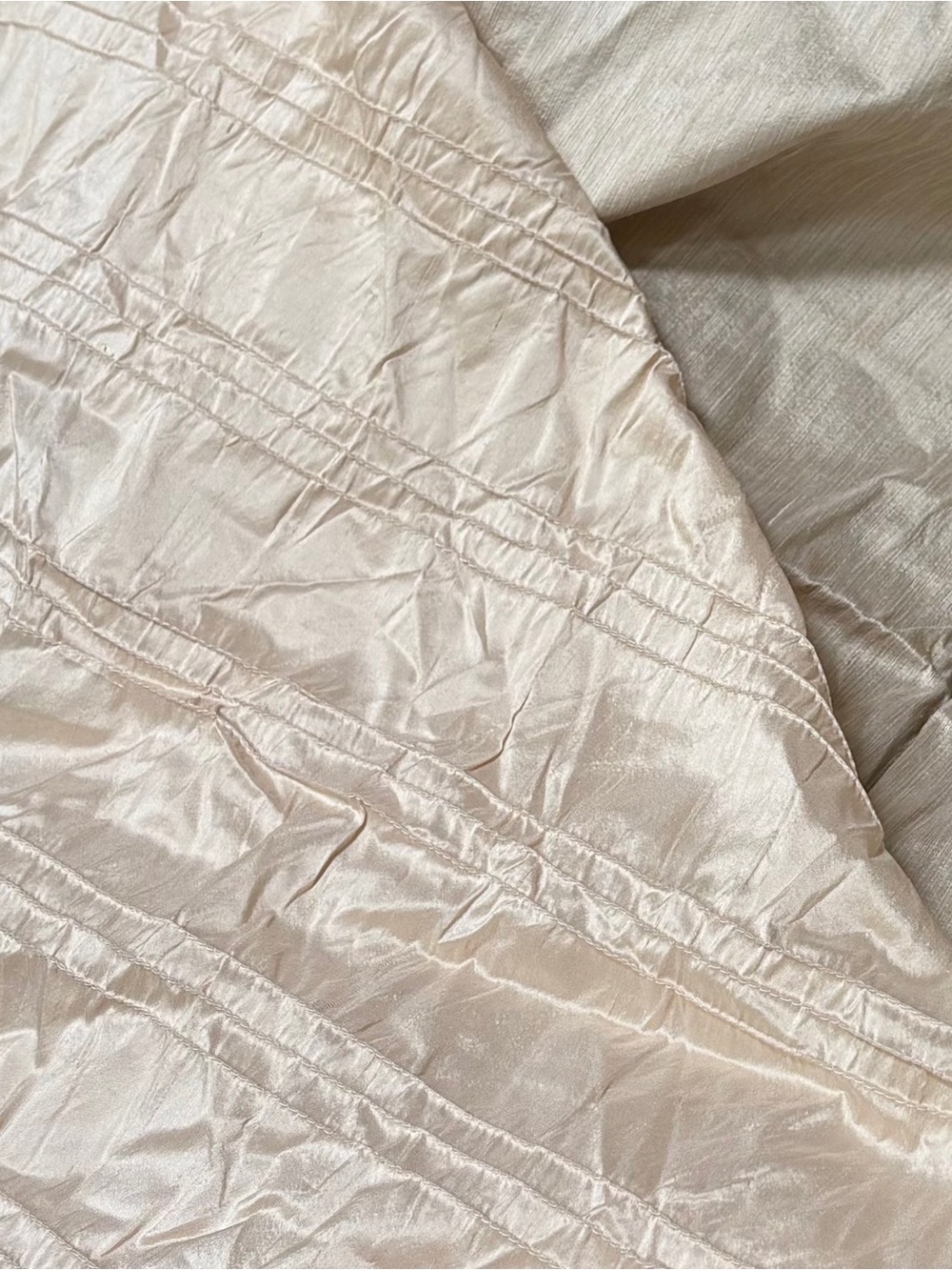 Vintage Kravet Couture Embroidered Ivory Silk fabric